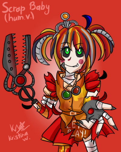 Scrap Baby by KristinaWinter  Anime fnaf, Fnaf drawings, Fnaf baby