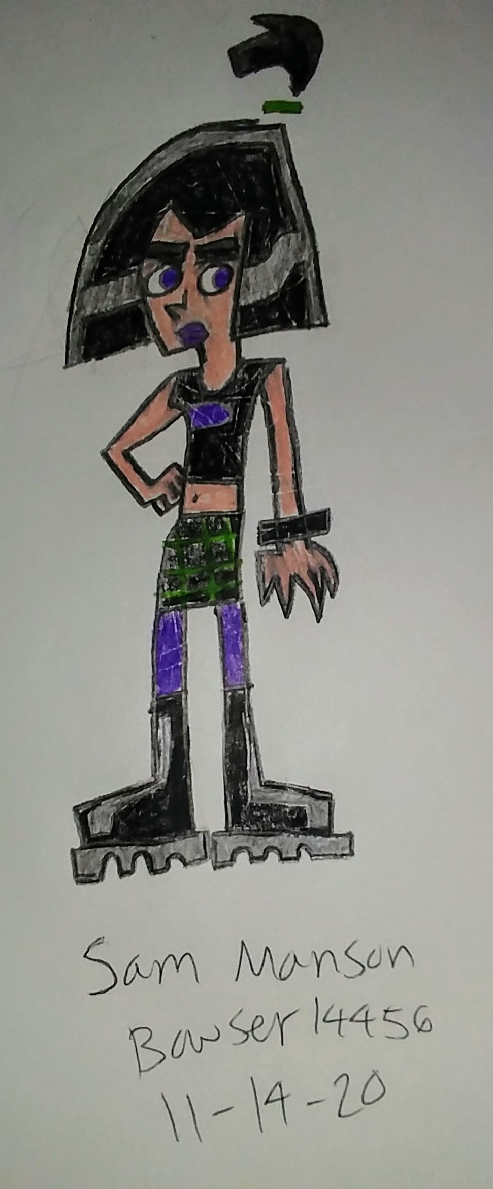 Sam drawing by Bowser14456 on DeviantArt