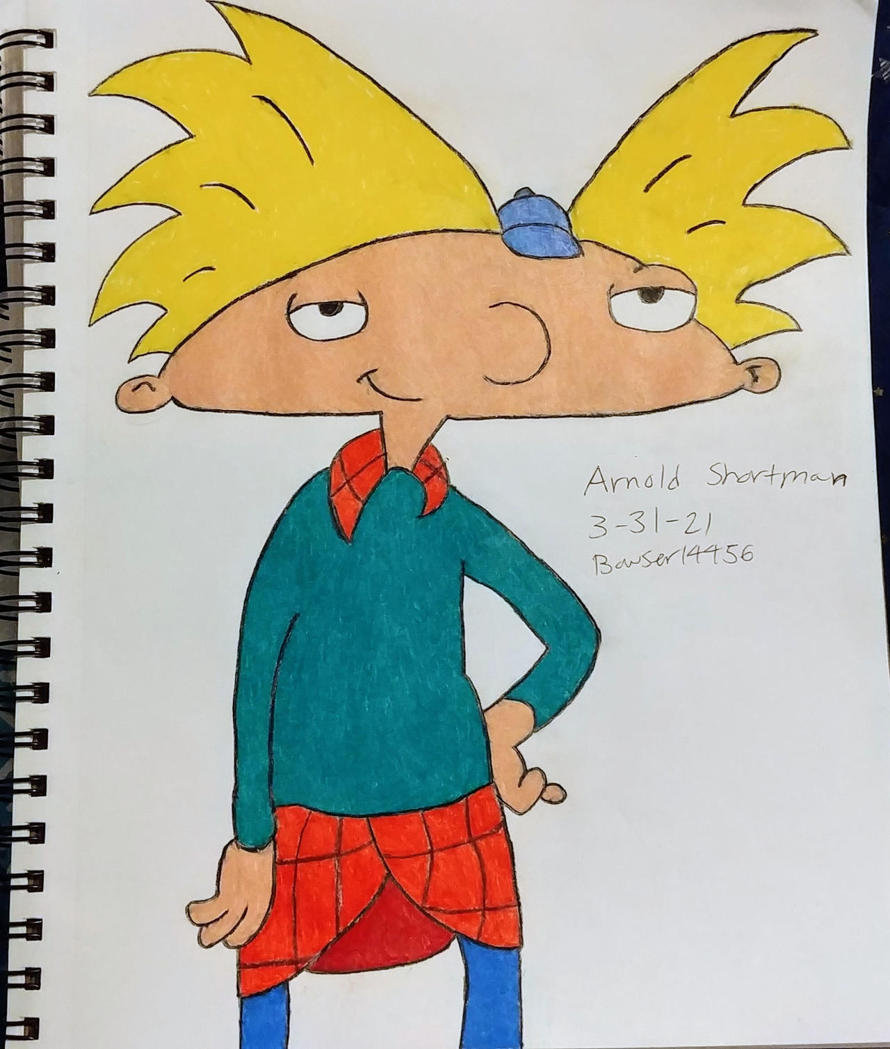Arnold Shortman drawing by Bowser14456 on DeviantArt