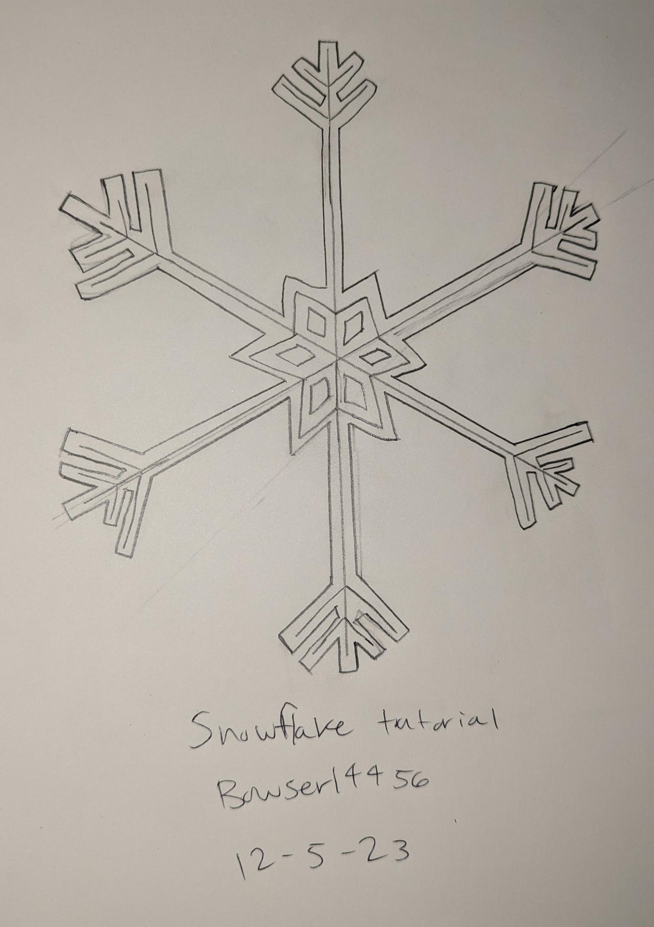 Winter Snowflake Tutorial Snowflake tutorial by Bowser14456 on DeviantArt