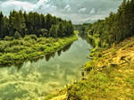 the riverside of colours by Informel