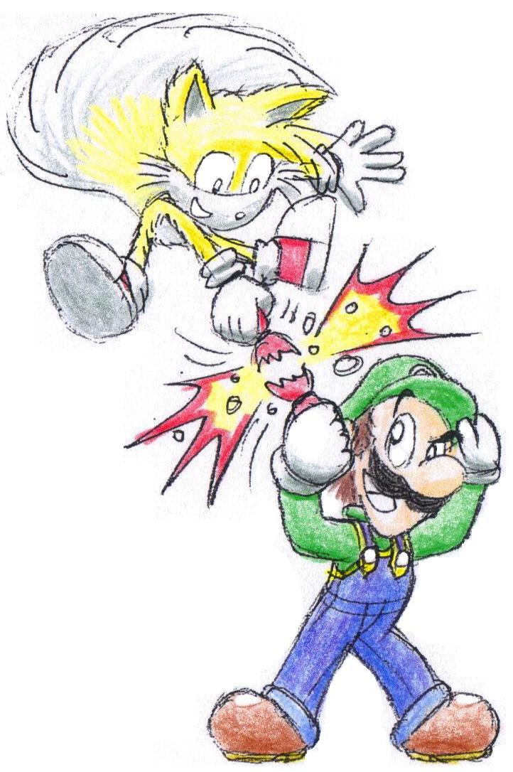 Classic Tails and Modern Luigi by IceLucario20xx on DeviantArt