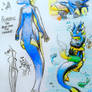 Bluebell the Blue-Tang Fox Mermaid