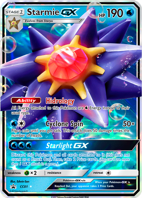 starmie gx pokemon card Starmie GX - Pokemon Hidden Fates 14/68 - Ultra Rare