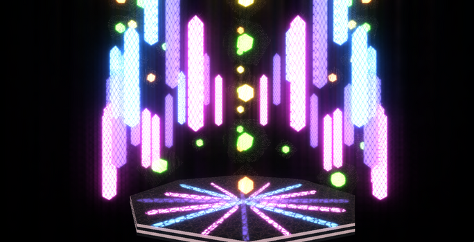 Cool neon stage DL DOWN