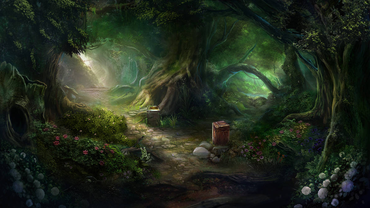 Otherworld - magic forest by firedudewraith