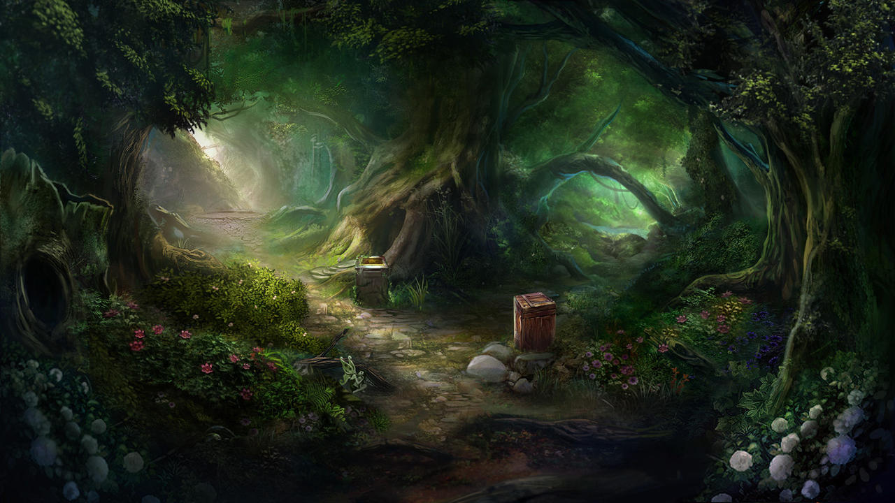 Otherworld - magic forest by firedudewraith