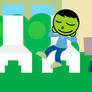 PBS Kids Digital Art - Josh Lounging Outside