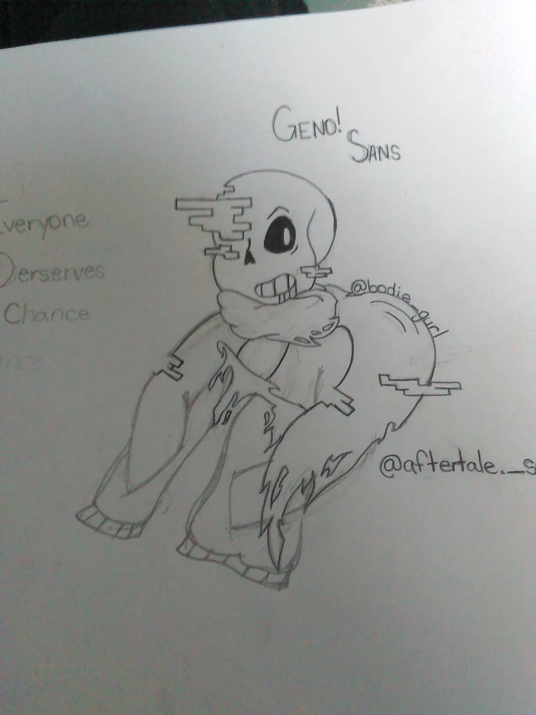 AfterTale!Sans Aka. Geno by Mid-Smith on DeviantArt