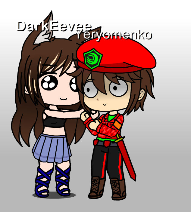 Luckae Hugging HUGS! by RealDarkEevee on DeviantArt