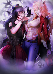 Vampire Queen Blake and (Beo)Werewolf Yang