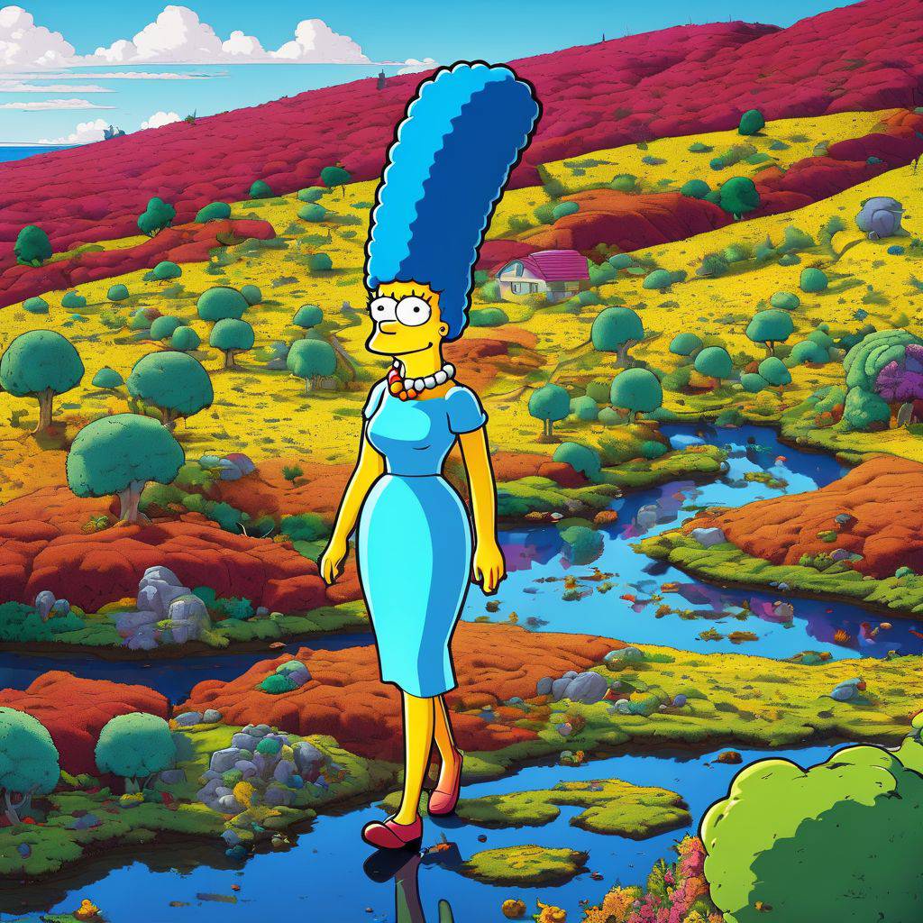 Marge Simpson Walking ant island
