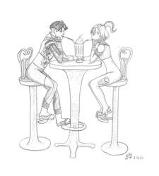 Kitt and artha on a date