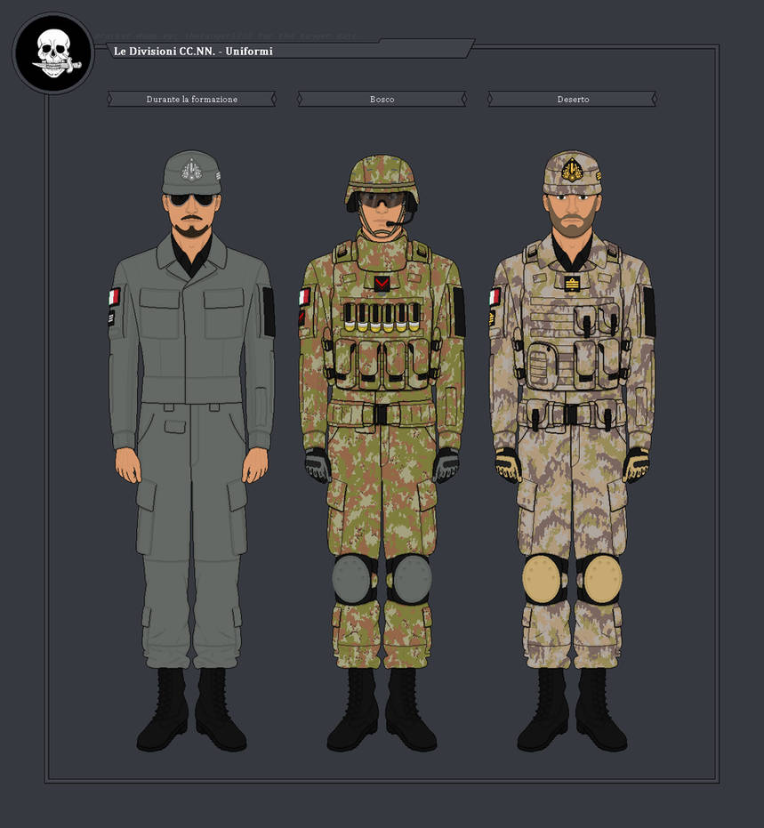 Italian Blackshirt Division, Uniforms 2010s (AU) by PieJaDak on