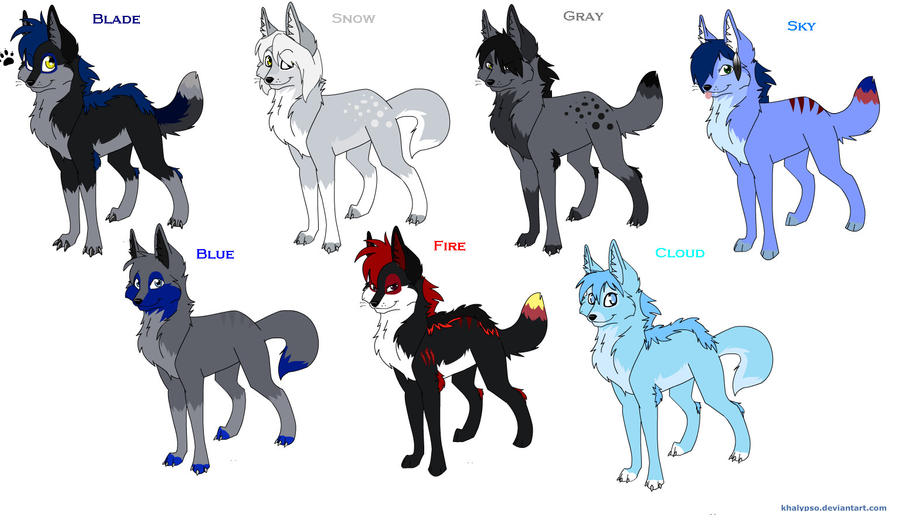 Wolf Characters by Sketchy-Scenario on DeviantArt