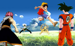 Dbz Bleach Onepiece Naruto By Taresh On Deviantart Dbz Bleach Onepiece Naruto By Taresh On Deviantart