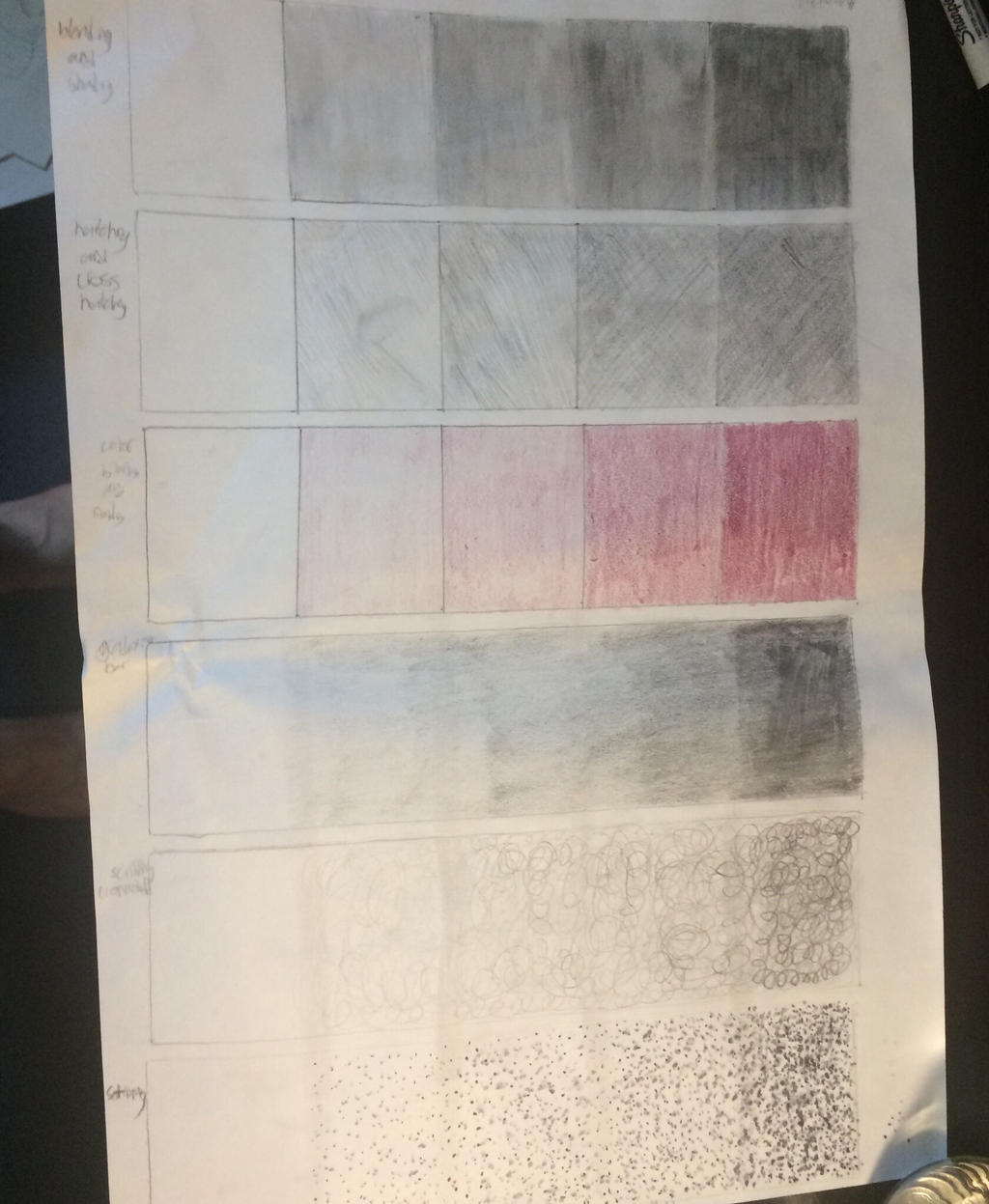 Gradation bars, shading to stippling. by KingThrogg on DeviantArt