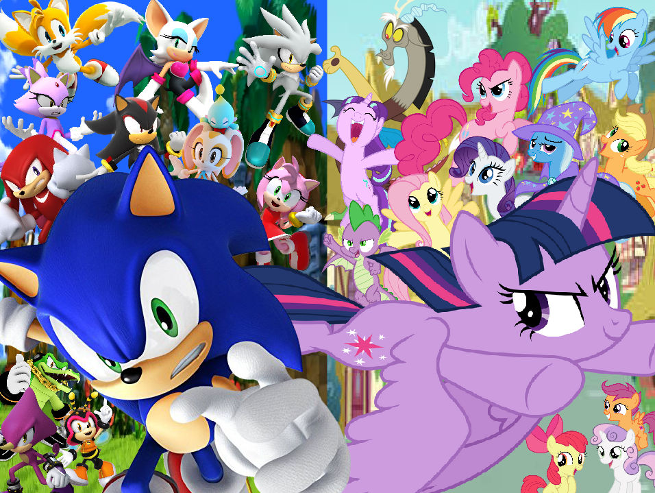 Sonic and My Little Pony Collage by JoelleArt13 on DeviantArt