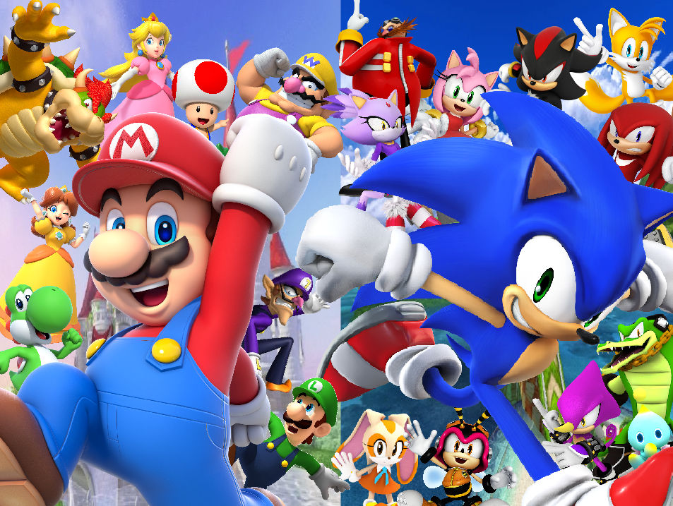Mario and Sonic Collage by JoelleArt13 on DeviantArt