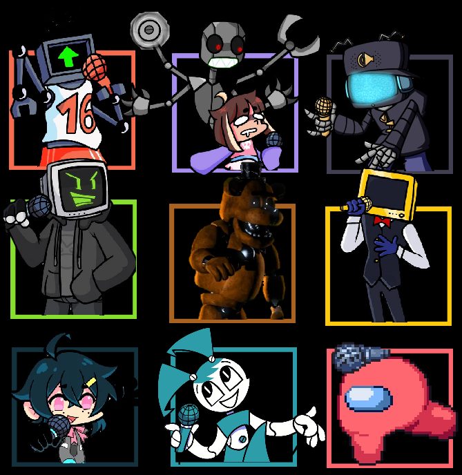 Orbot Fnf FNF Robots Box Collage by JoelleArt13 on DeviantArt
