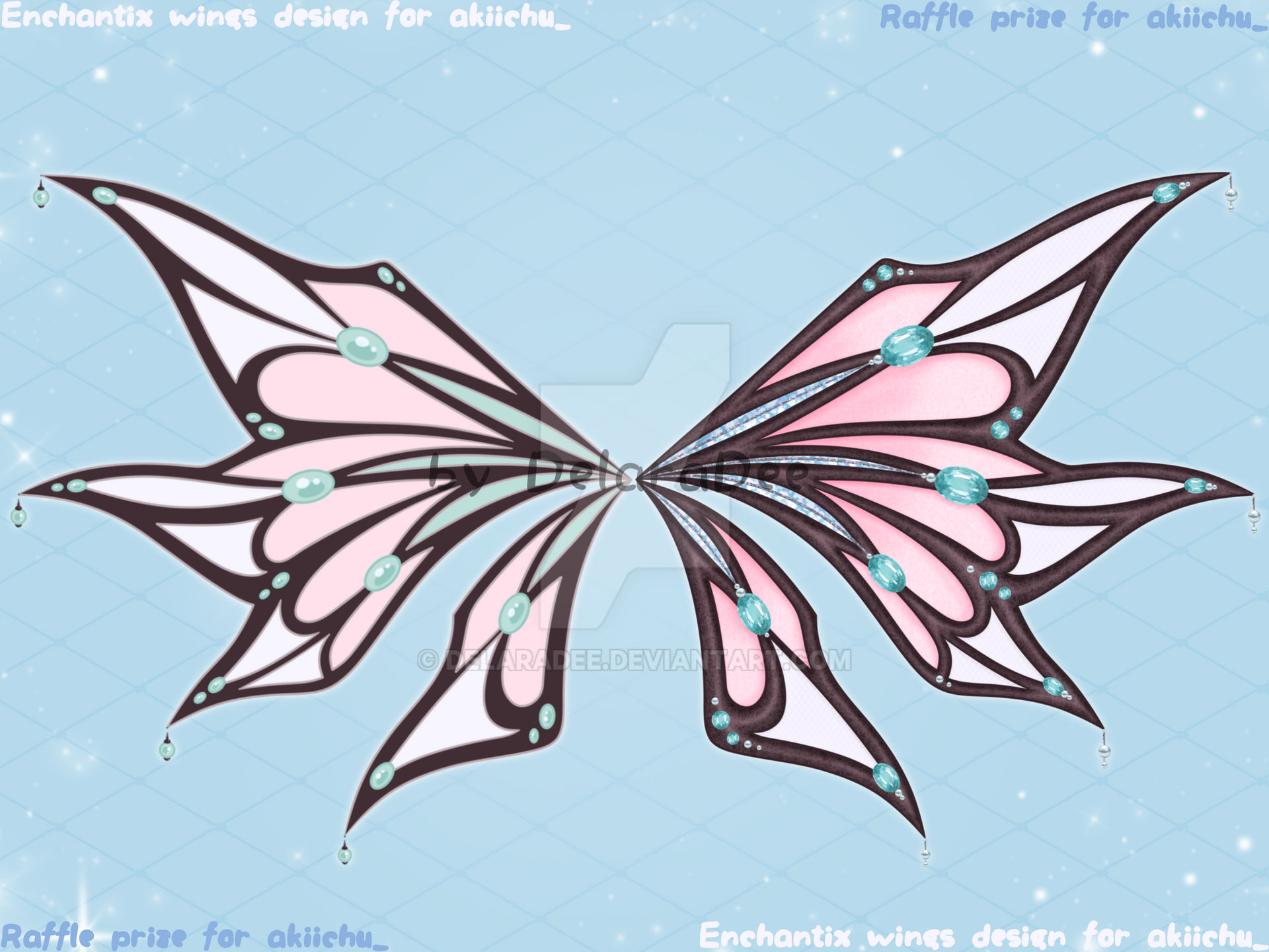 Raffle prize from IG: Enchantix wings design by DelaraDee on DeviantArt
