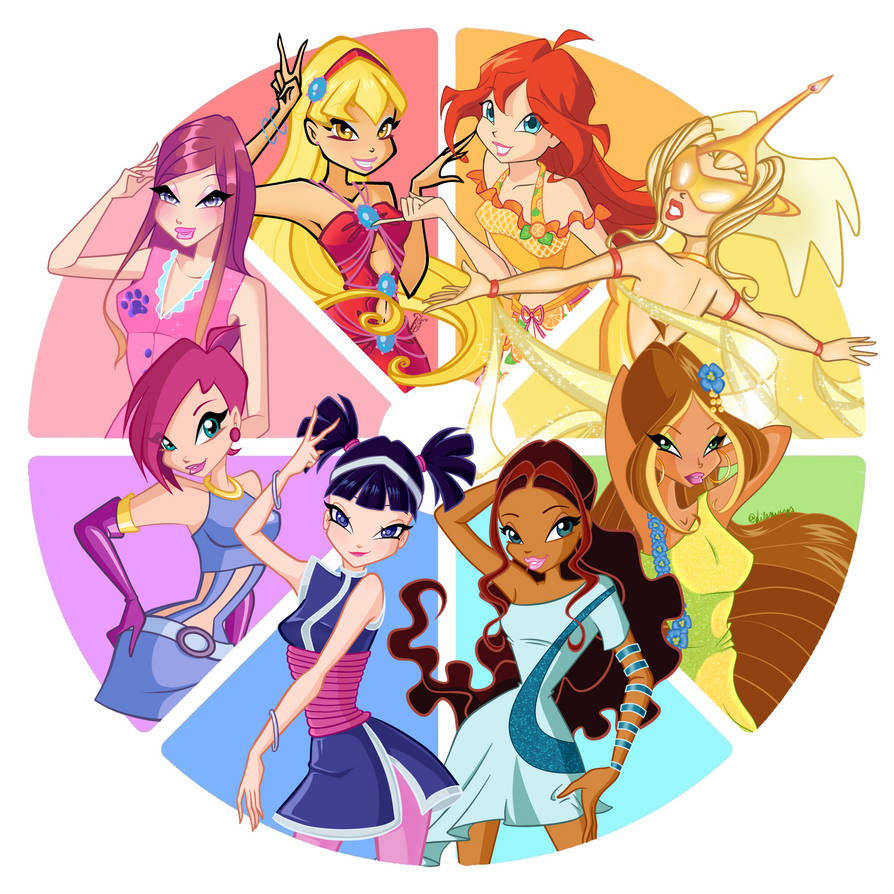 Winx Color Wheel Collab by DelaraDee on DeviantArt