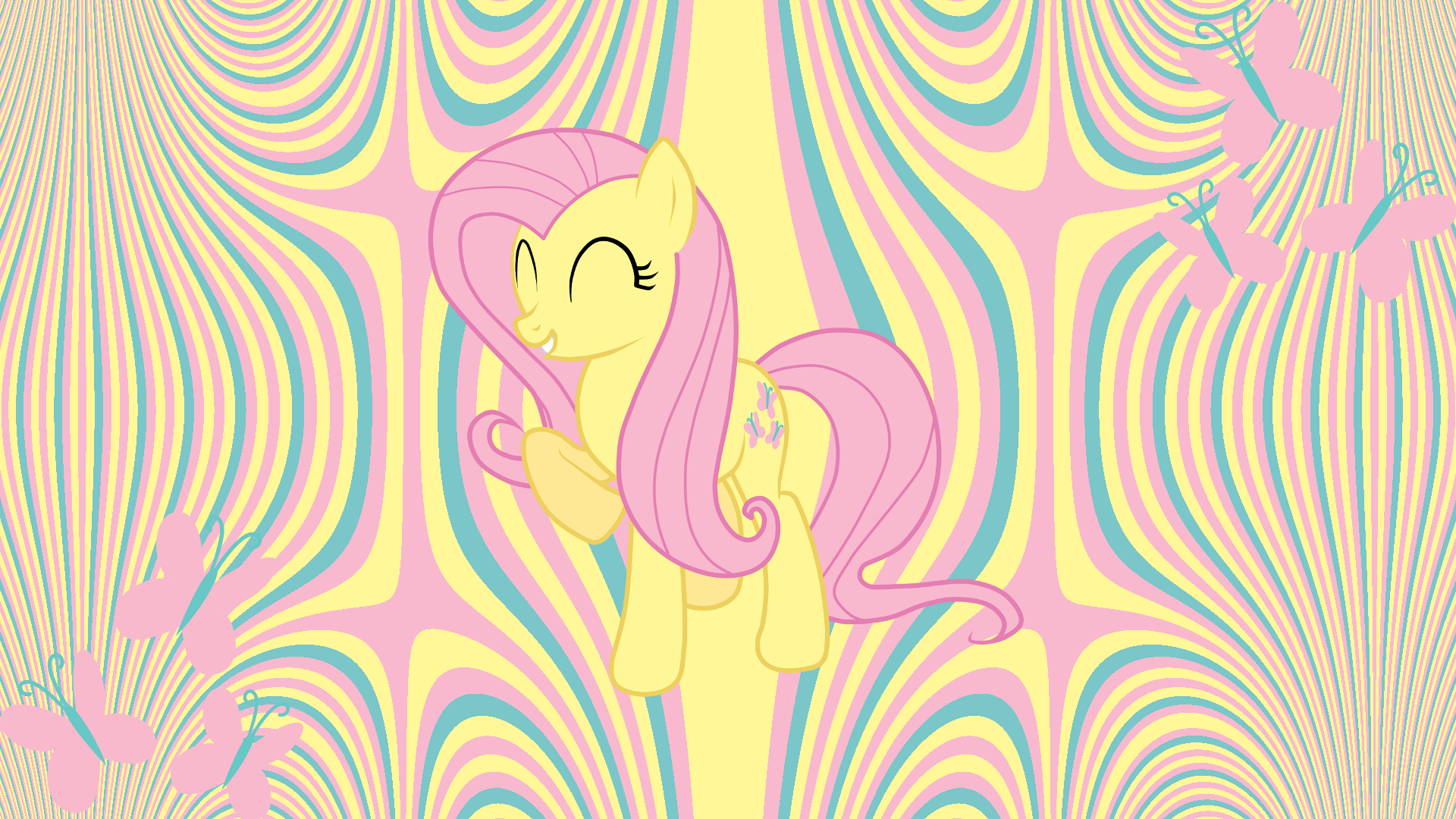 Minimal Fluttershy Wallpaper