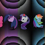 Abstract Wallpaper for Mane 6