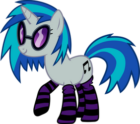 Vinyl Scratch (DJ-PON3) in Socks