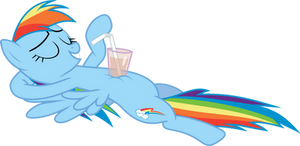 Chillin Rainbow Dash