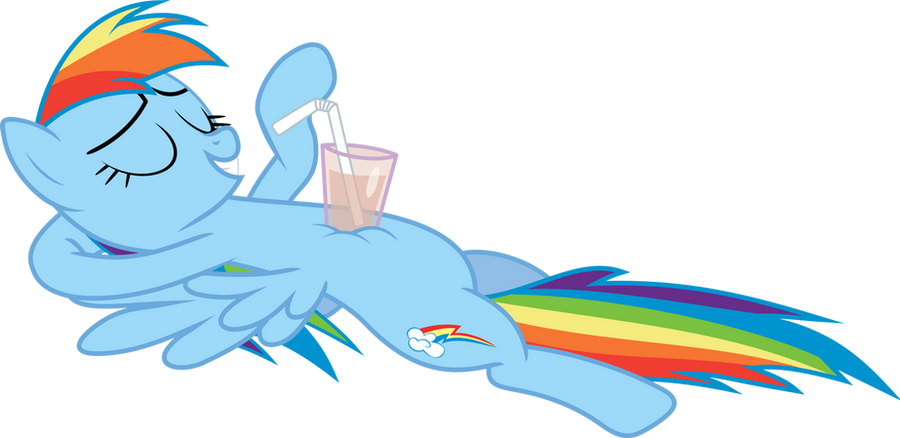 Chillin Rainbow Dash