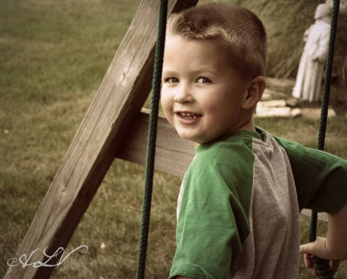 Brandon on the Swings