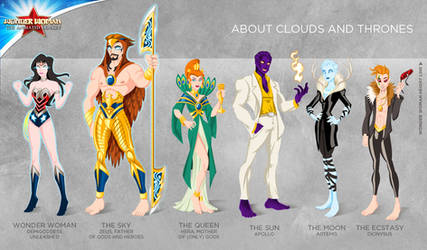 Wonder Woman Cartoon Show: About clouds and throne by tremary