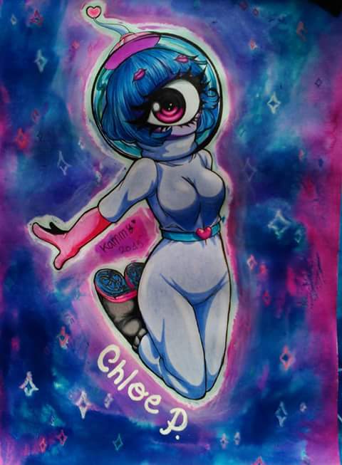 She's from the outer space (?