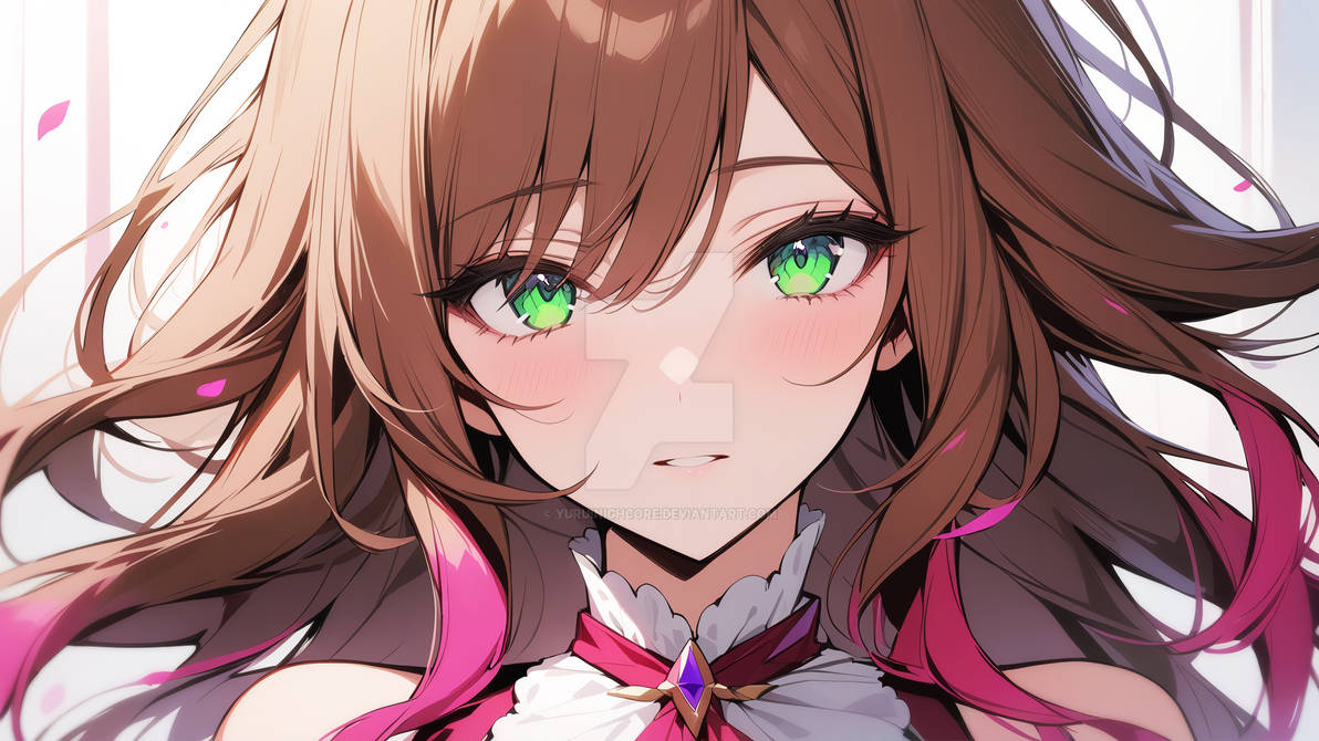 Anime Girl With Brown Hair And Green Eyes By YuruiNighcore On DeviantArt anime-girl-with-brown-hair-and-green-eyes-by-yuruinighcore-on-deviantart