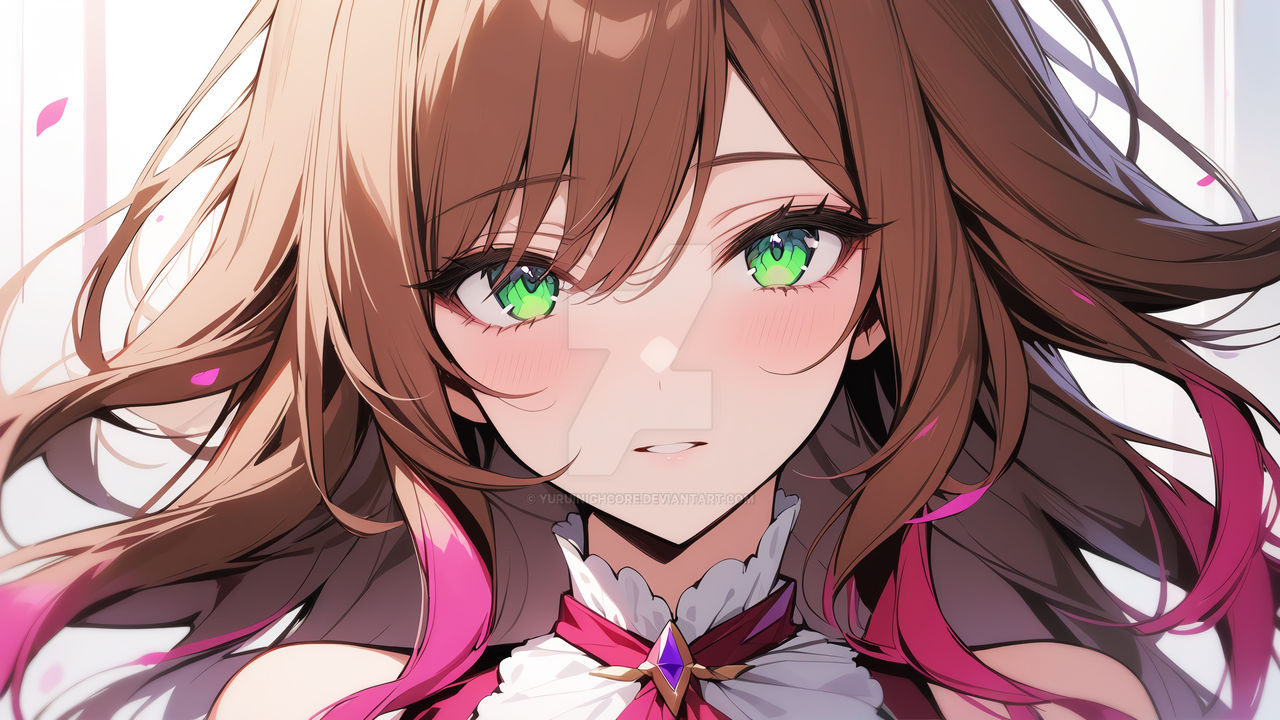 Anime Girl With Brown Hair And Green Eyes By YuruiNighcore On DeviantArt anime-girl-with-brown-hair-and-green-eyes-by-yuruinighcore-on-deviantart