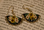 sunflower and daisy earrings by LeeAnneKortus