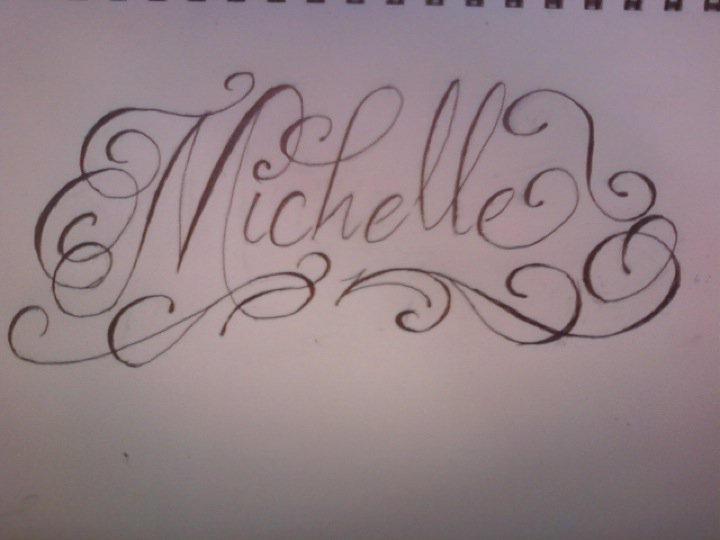 Michelle Lettering Pdf Michelle by IamLoBo on DeviantArt