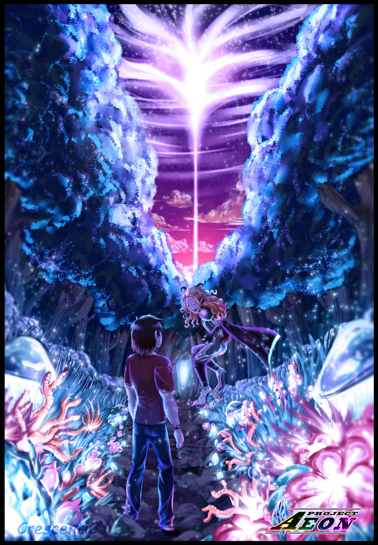 Project Aeon Concept Art: Treading the Forest Path by Crescenti-C on