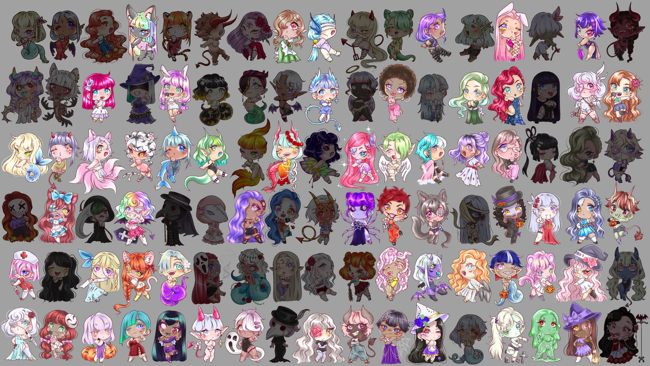 CHIBIS OPEN (UPDATED ) by Persepholeeh on DeviantArt