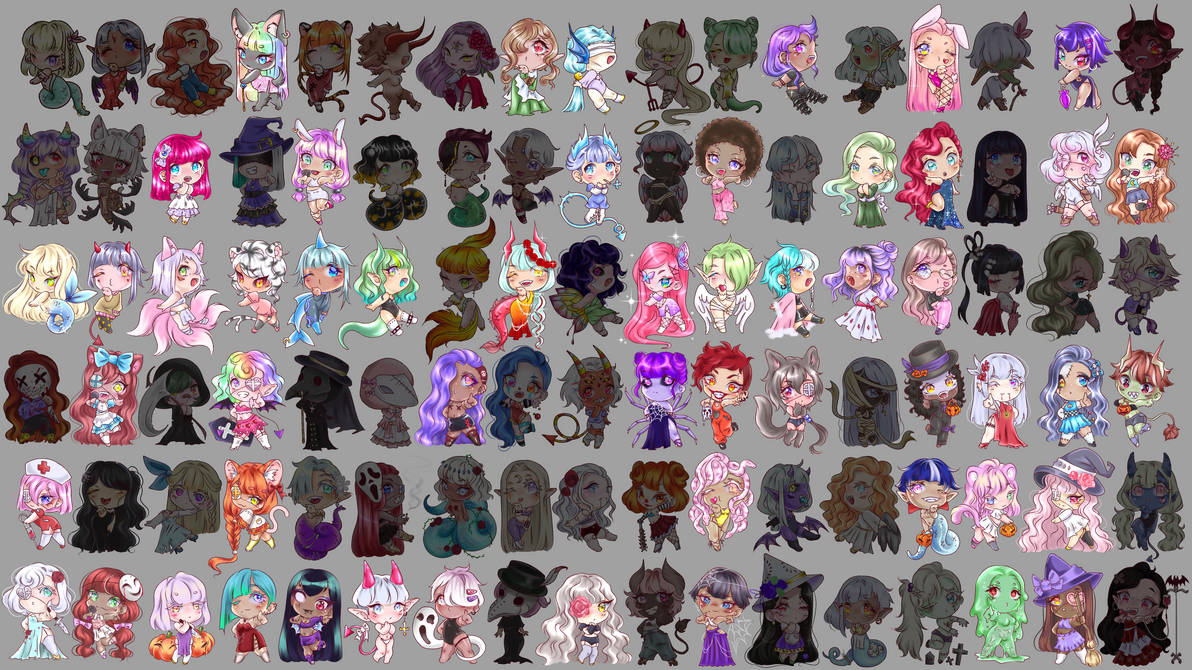 CHIBIS ADOPT OPEN (UPDATED TABLE ) by Persepholeeh on DeviantArt