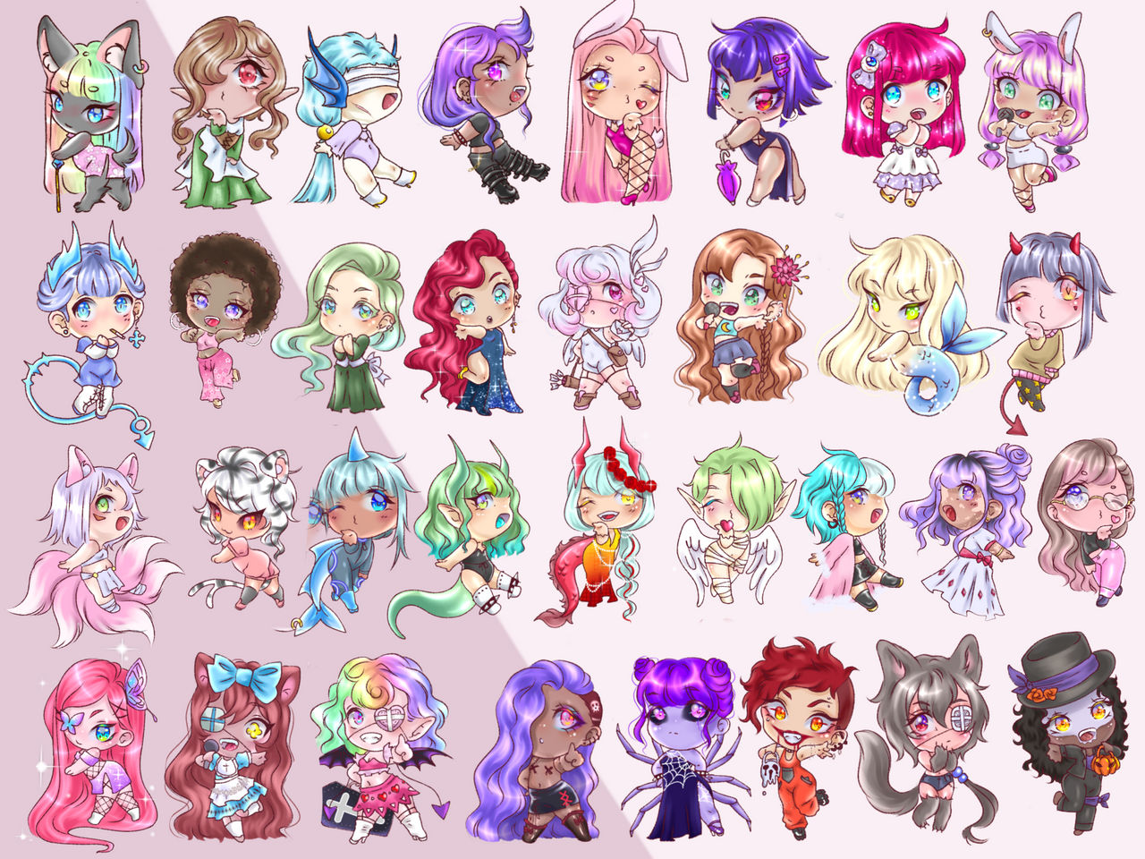 CHIBIS STILL OPEN!! $6 EACH by Persepholeeh on DeviantArt