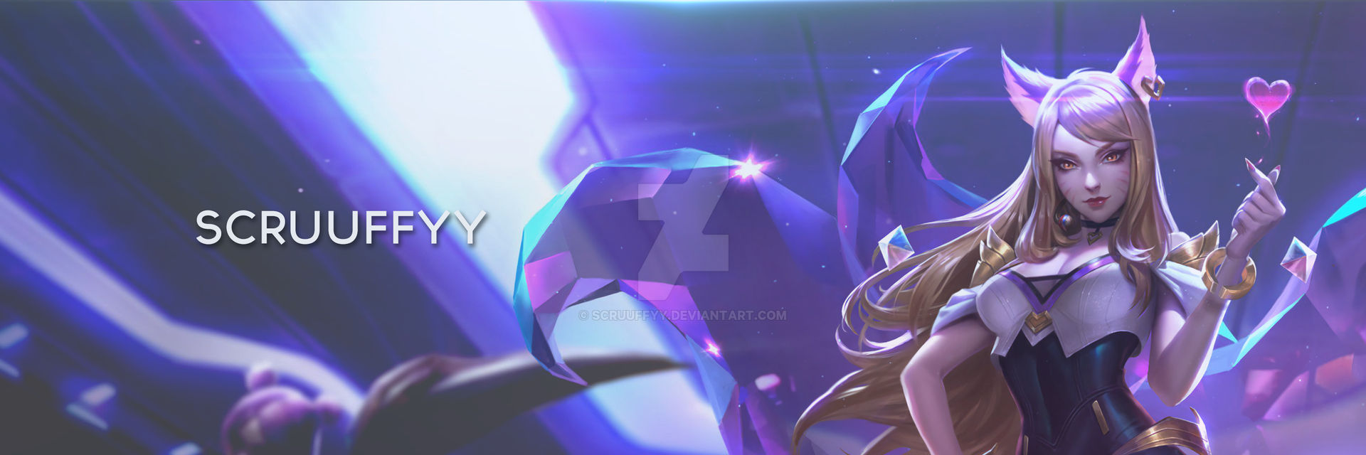 League Of Legends Ahri Twitter Header By Scruuffyy On Deviantart