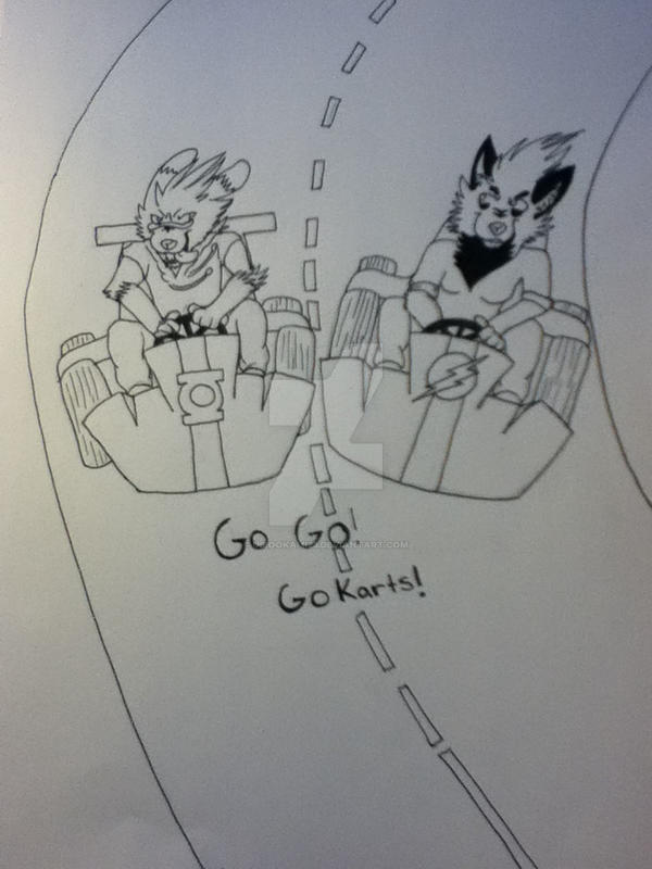 Deviantart Furry Racing Go Kart Furries by UbiOokami23 on DeviantArt