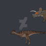 Triceratops and Pachycephalosaurus for Daedic park
