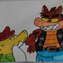Gummigoo meets Dingodile