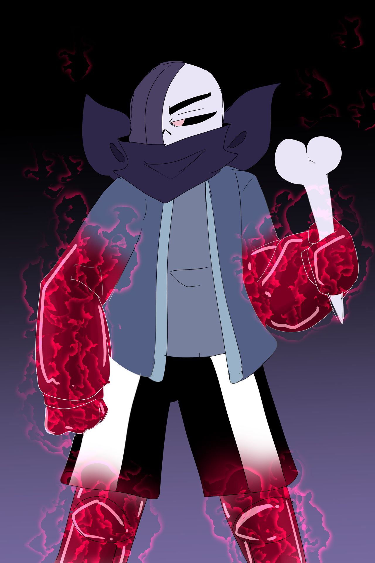 Madness!Sans's Power up! by Happeey12 on DeviantArt