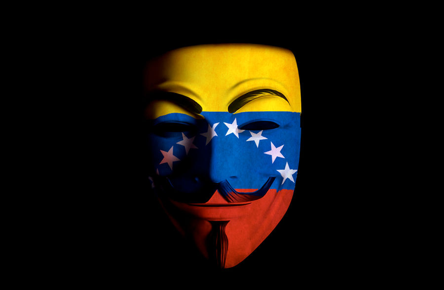 Anonymous Venezuela Mask Front