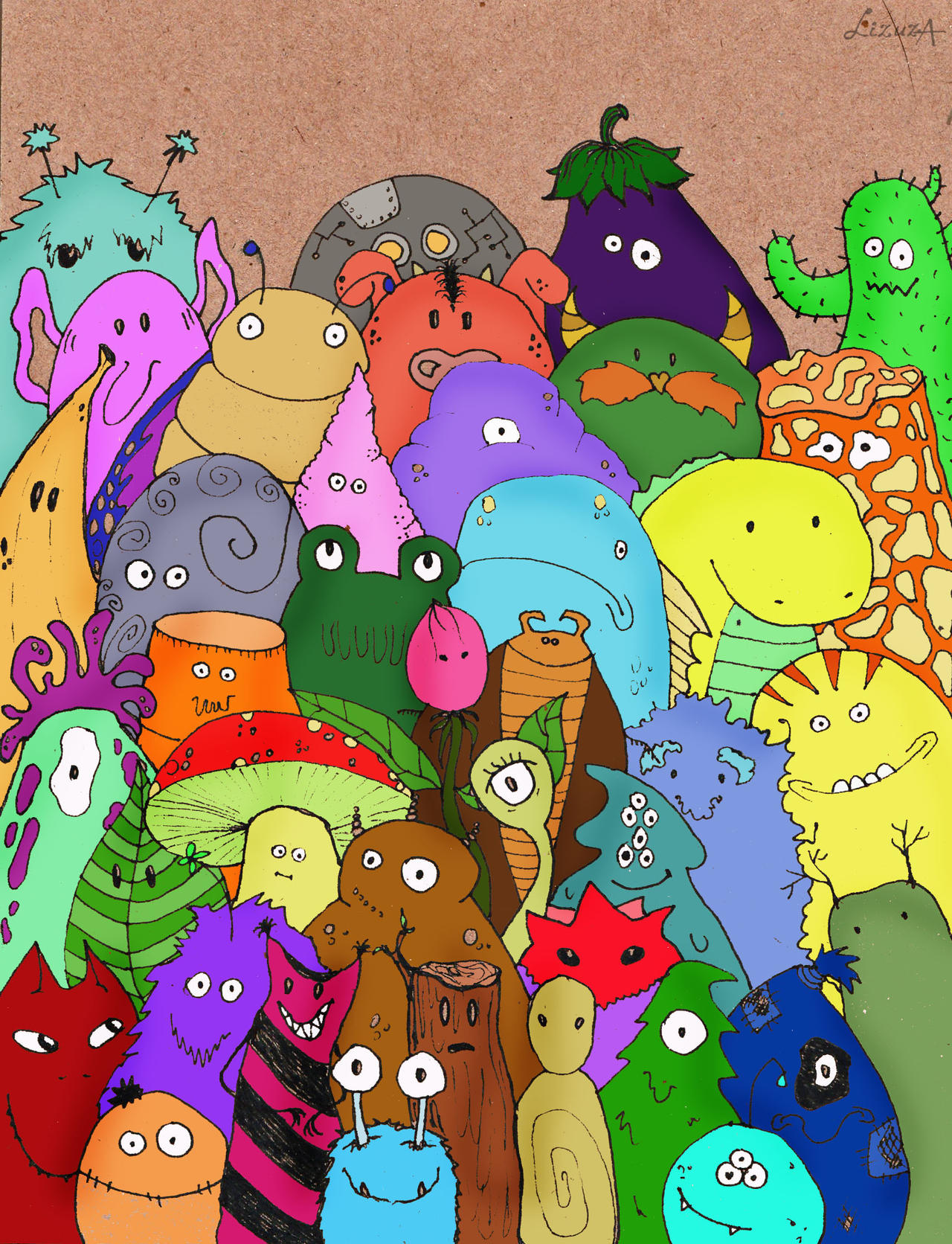 Monsters (2) by 0Lizuza0 on DeviantArt