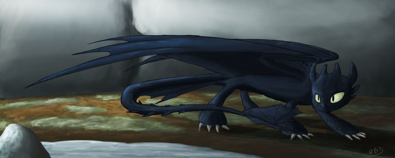 Grumpy Night Fury Night Fury by mmtOB3 on DeviantArt